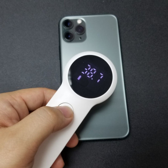 봄앤 1초 온도감지기 비대면측정기 발열측정기 음성알림 화상열카메라보다 빠른측정 겨울영하에 온도측정, 핸디형온도계(배터리포함), 1개