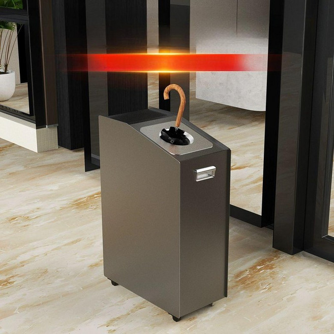 채움픽(채움마켓) 우산털이 제거기 털이개 건조 우산보관 우산꽂이, 1개, 프리미엄 블랙골드 전동