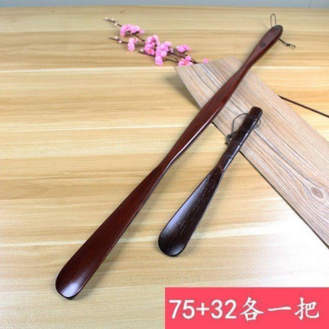 實木鞋拔子 長柄提鞋器, 70+32釐米兩把組合, 1個