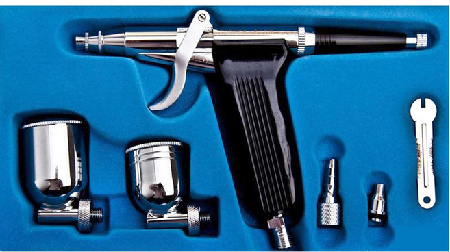 에어브러쉬 BD-116 노즐 0.3mm 건타입 PRO핸드피스, 1세트