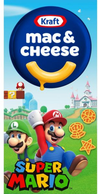 크래프트 맥 앤 치즈 마카로니 디너 슈퍼 마리오 파워업 파스타 모양 55온스 박스