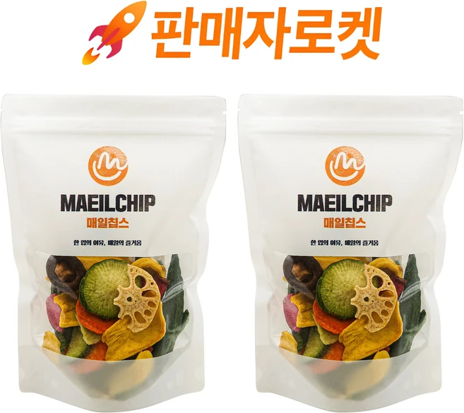 매일칩스 동결건조 9종 과일 야채 믹스칩 과자, 2개, 90g - 쿠팡