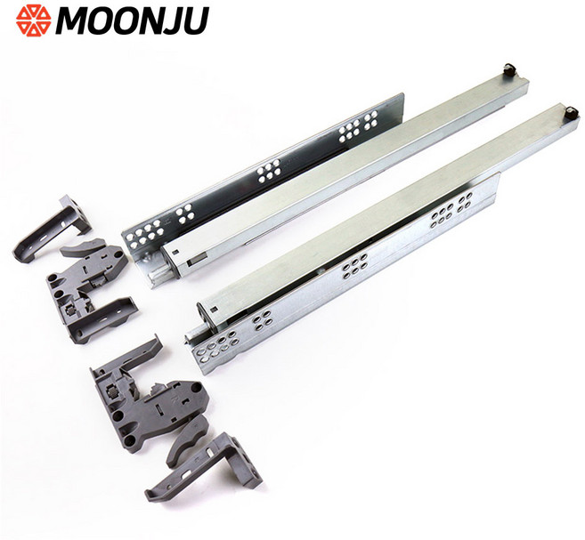 [철물공장] 문주 무타공 댐핑 언더레일 무보링, 1개, 250mm