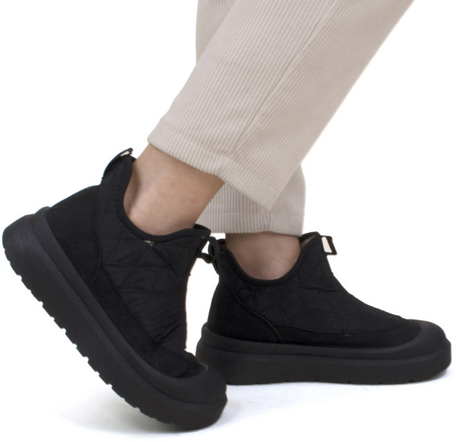 바니플랫 여성 겨울 이지 울리 퀼팅 방한 털부츠