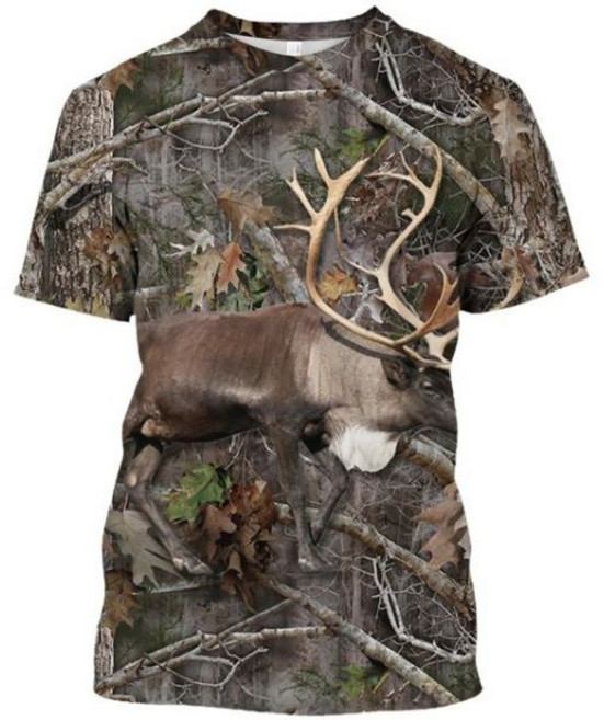 등산티셔츠 여름 남성 야외 위장 정글 동물 빈티지 3D 프린트 O-칼라 캐주얼 반팔 통기성 티셔츠 6xl