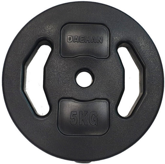 대한스포츠 PVC 바벨, 5kg, 블랙, 1개