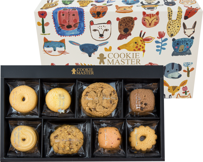 쿠키마스타 쿠키선물세트 쇼핑백 답례품 추석명절선물, 1세트, 쿠키세트