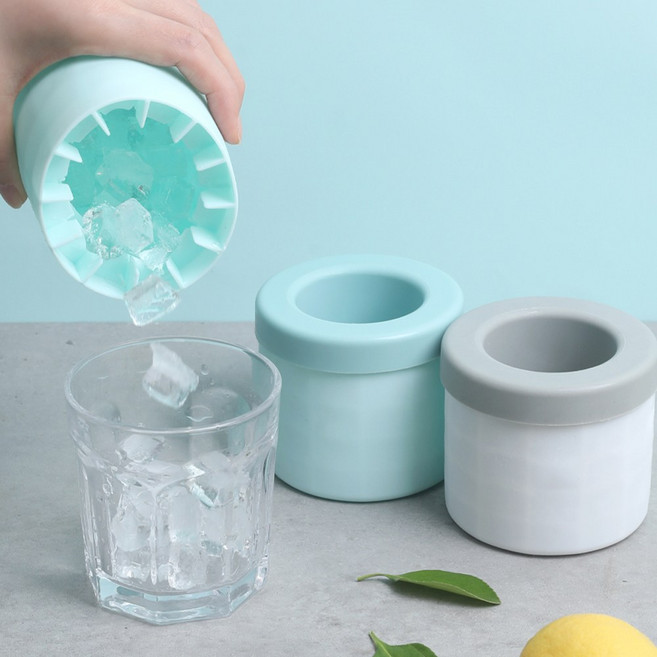 알뜰공식 실리콘 얼음 메이커 트레이, 1개, 블루