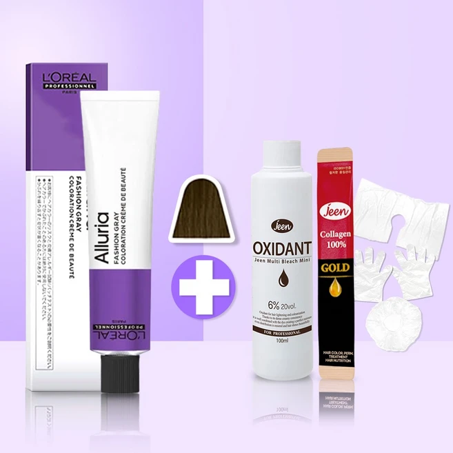 [로레알판매대리점] 로레알 염색약 알루리아 패션그레이, 1개, (쿨브라운 5) - 쿠팡