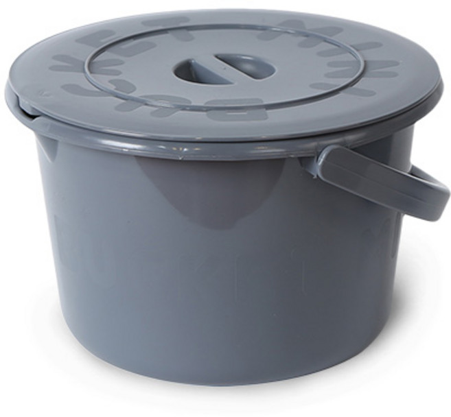 플라팜 다용도 버킷 양동이 4L, 그레이