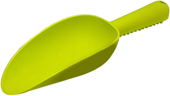 모두다 플라스틱 꽃삽 스쿱 분갈이 다용도 사료도구 원예 긴 모종삽 연두, 긴모종삽(연두), 1개