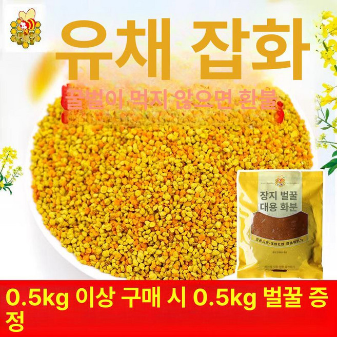 꿀벌화분 양봉 건조 비폴렌 파우더 벌화분 설악산허니팜, 유채 혼합가루 0.5kg 1kg 1kg, 1개, 1회분