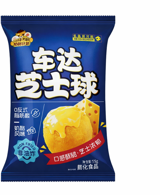 치즈볼 스낵 치즈 퍼프 과자 바삭 고소한 치즈맛, 3개, 55g