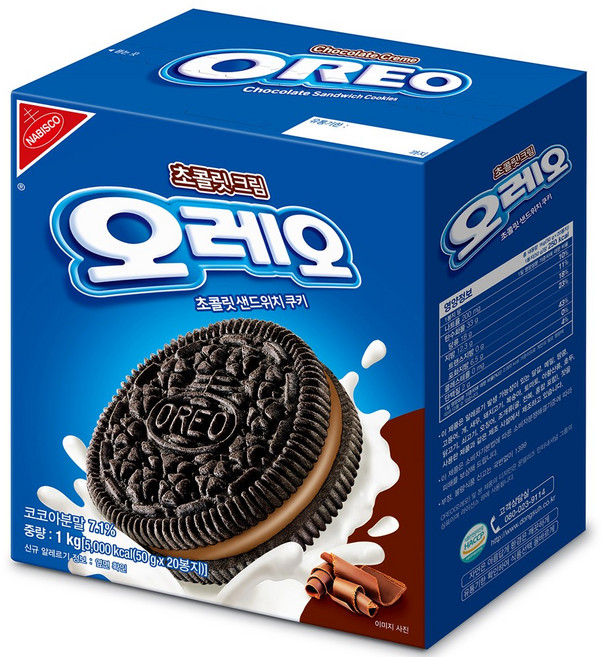 오레오 샌드위치 초코 대용량 1KG(50g*20ea), 50g, 상세페이지 참조