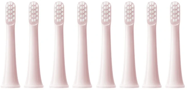 XIAOMI MIJIA T100 교체 용 브러시 헤드 8PCS 소닉 전동 칫솔 진공 듀폰 소프트 브리 슬 적합한 노즐, 02 8Pink