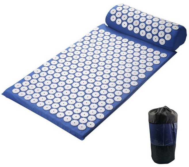 마사지 쿠션 shakti 매트 마사지 요가 매트 지압 스트레스 완화 허리 통증 스파이크 매트 침술 마사지 매트