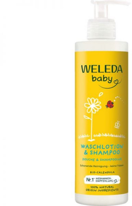 키즈샴푸 400ml 벨레다 베이비 카렌둘라 워시로션 앤 샴푸향 저자극