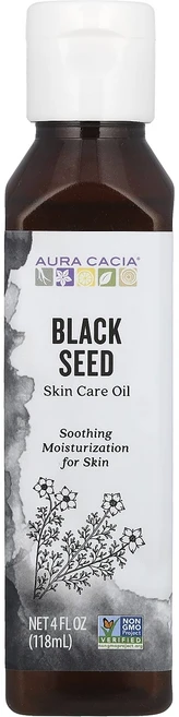 Aura Cacia 스킨 케어 오일 블랙 씨드 4 fl oz(118 ml), AuraCacia스킨케어오일블랙씨드4floz118ml - 쿠팡