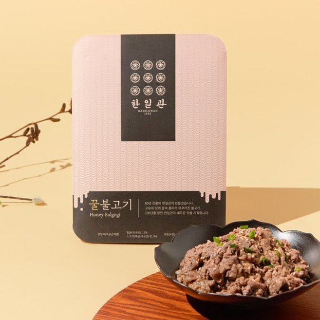 한일관 꿀불고기 3팩, 3개, 500g