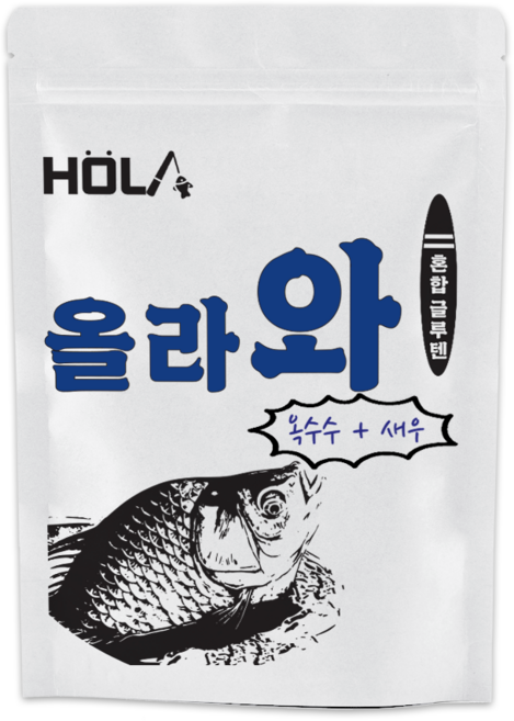 올라랜드 혼합 글루텐 그루텐 떡밥 붕어떡밥 잉어떡밥, 옥수수+새우, 200g, 1개