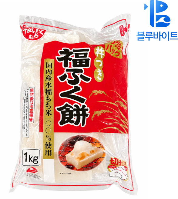 찹쌀100% 키리모찌 일본 구워먹는 정통 떡, 1kg, 1개