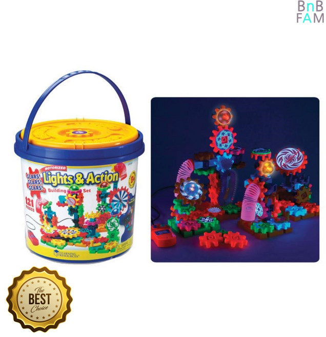 5세 남아 집콕놀이 기어블록 빌딩조립 장난감 소근육놀이 2살아기선물 아기, 1개