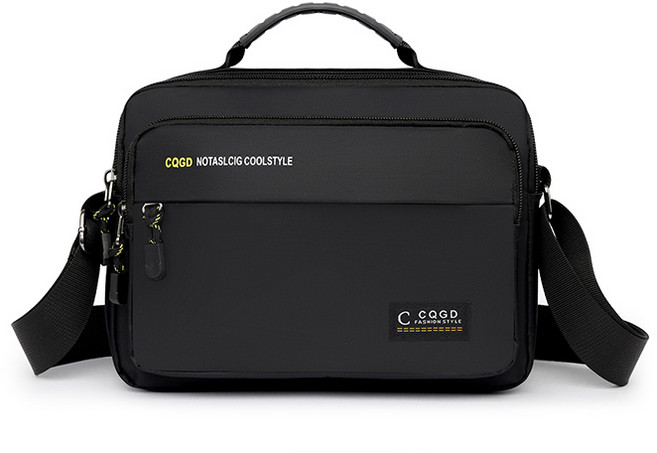 CQGD 내구성 강한 옥스포드 방수 남성 크로스백 다중 포켓 수납 비즈니스 데일리백