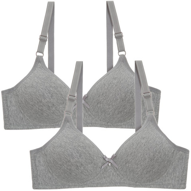 엘라운지 75AB~100AB 코튼 노와이어브라 2매세트