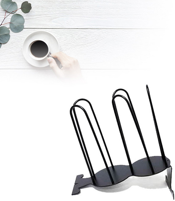 조이프렌드 튼튼한 철제 종이컵 수거함 홀더 컵수거기 모음, 1개, 아이언컵심플2단/블랙