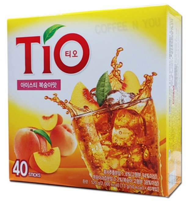 동서티오 아이스티분말 복숭아맛, 13g, 40개입, 1개