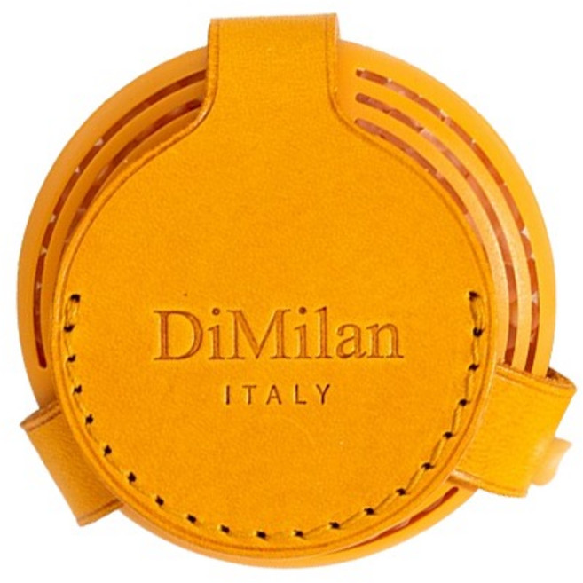 디팩 디밀란 가죽 차량용 방향제 디퓨저, 머스타드, 린넨워터, 린넨워터, 1개