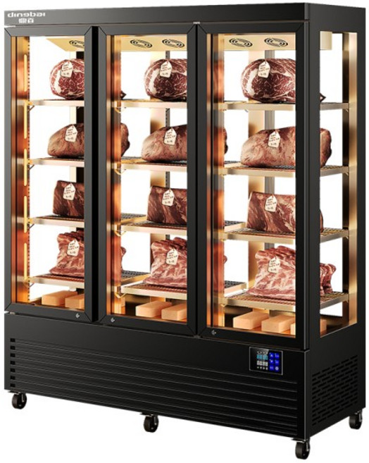 스테이크용 드라이 에이징 냉장고 정밀 온도 습도 제어 독립형 비프 머신 가정용 주방 레스토랑 호텔용, 01 customized, 02 3-door