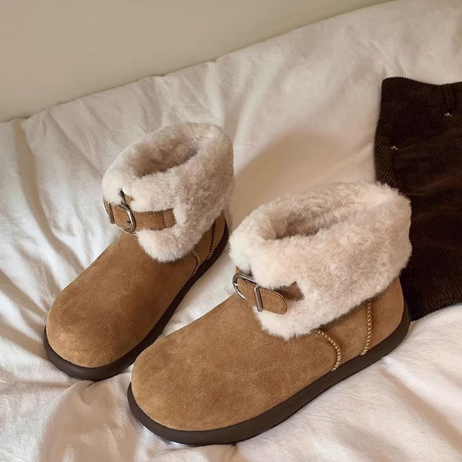 큰귀멍멍 여성 털부츠 편안한 겨울 방한부츠 방수 기모 스노우부츠 방한화