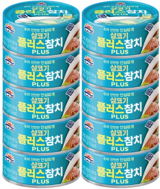 사조 살코기참치플러스 100g x 10, 1개