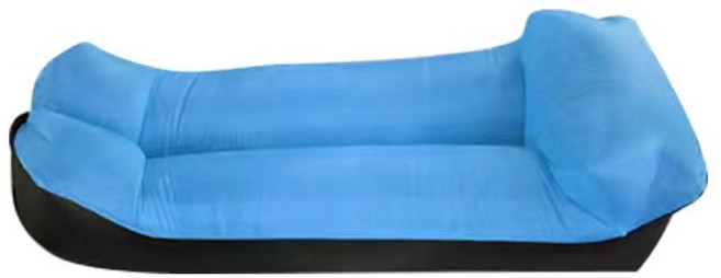 풍선식 에어 베드 안락 의자 소파 해먹 캠핑용 에어소파, 베개가 있는 파란색