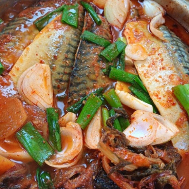 대용량 3-4인분 가시제거 시래기고등어조림 노르웨이고등어 펀치볼시래기, 1개, 1.1kg