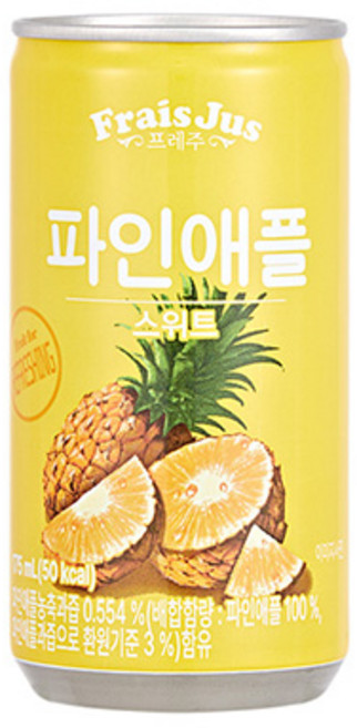 일화 프레주 파인애플 175ml x 30캔, 240ml, 60개