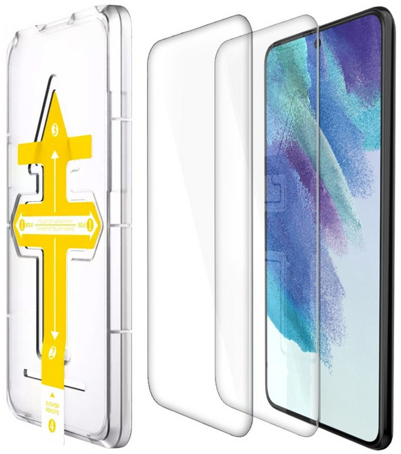 제트스킨 쉽게 붙이는 9H 강화유리 액정보호필름 2매 + 가이드툴, 1세트