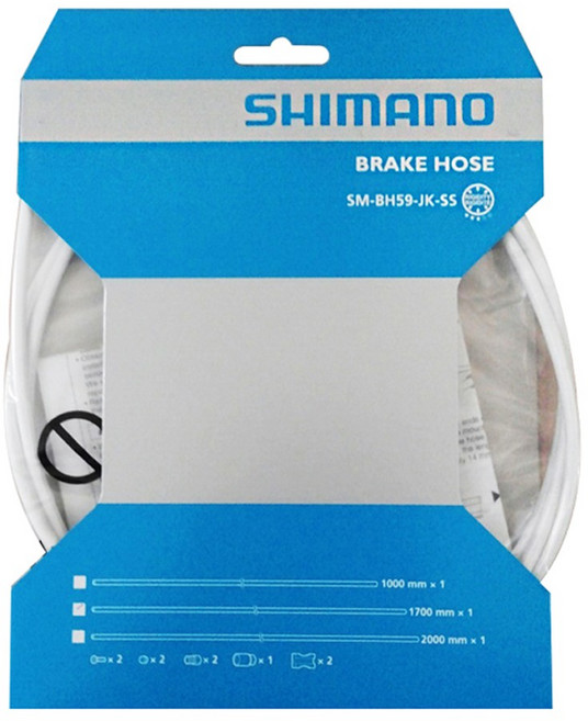 시마노 SM-BH59-JK 브레이크 호스 블랙 1700mm 유압식 브레이크 튜브, 블랙.1700mm, 1개