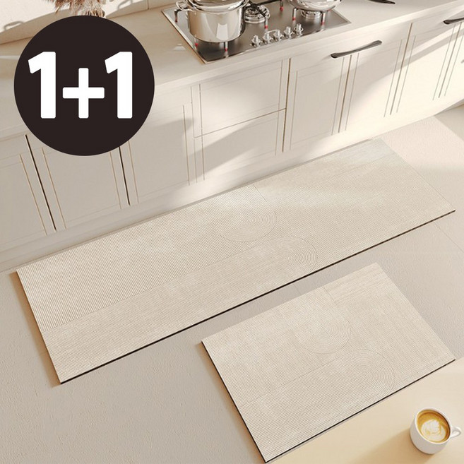 [1+1] 앤시오 빨아쓰는 규조토 발매트 세트, D