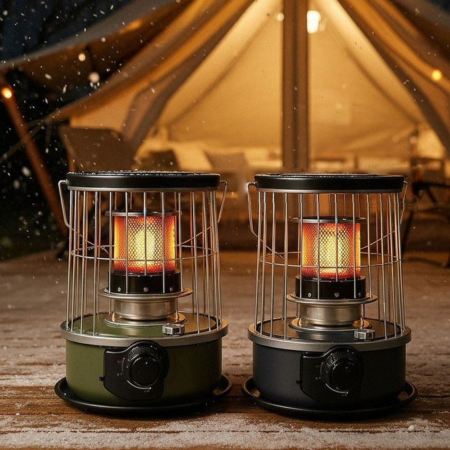 알파카 캠핑 기름 난로 등유 심지 석유 히터, 88, 가방포함, 카키