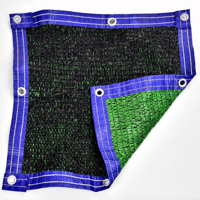 풀안나 차광막 95% 98% 무지개 이중직 강력사중직 그늘막 차광망 국내생산 옥상 캠핑 햇빛차단 햇빛가리개, 강력사중직 차광막 4면봉재 4m*6m, 1개