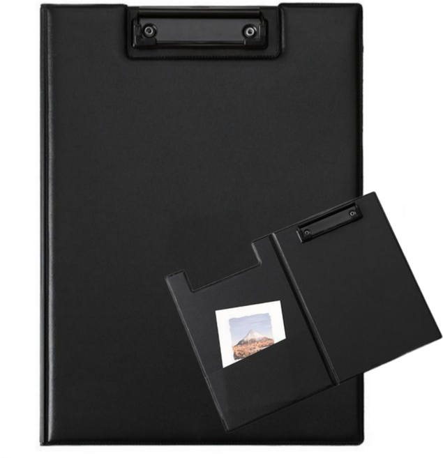 미라클비 가죽 클립보드 문구 비즈니스 사무용품 결재판 서명, A5, 1개