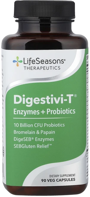 LifeSeasons Digestivi-T 효소 + 프로바이오틱 베지 캡슐 90정, LifeSeasonsDigestiviT효소프로바이오틱베, 1개 - 쿠팡