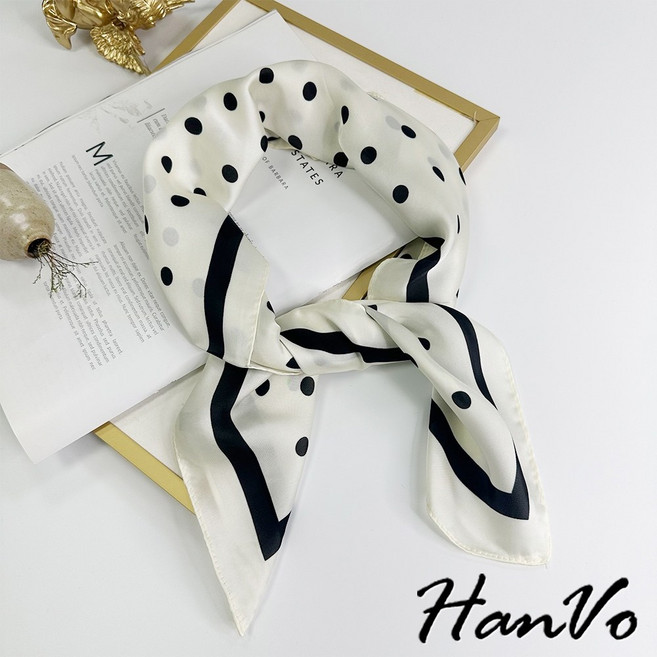 HanVo 時尚精緻質感絲巾 女絲巾 保暖圍巾 C04-8208