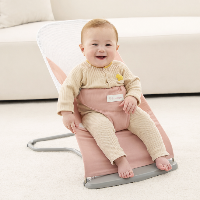 프리맘 바운서 아기 흔들의자 신생아바운서 휴대용, 그레이