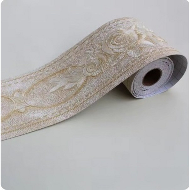 고급3D PVC 접착식 띠벽지 몰딩시트지 띠벽지 띠시트지(12종옵션), R1202번