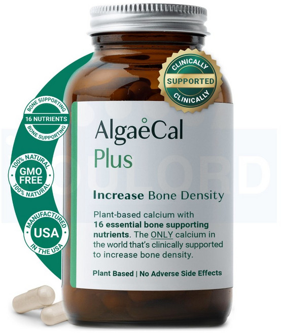 ALGAECAL Plus 비타민 K2 D3 마그네슘 미국 120베지캡슐 유로드, 1개, 120정