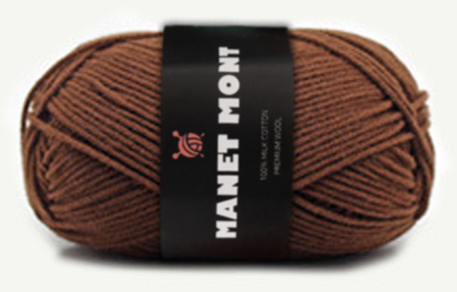 마네몽트 부드러운 털실 밀키코튼, 61.고동, 1개