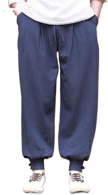 용태원 면 마 남자 빅 사이즈 캐주얼 바지 생활한복 바지/법복 절복 202502191327